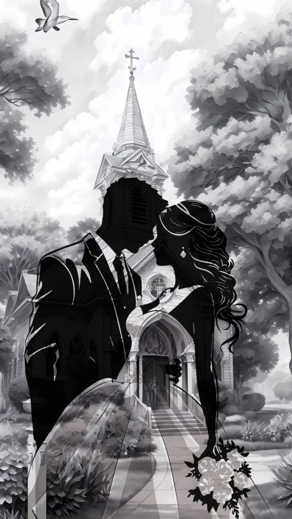 Pareja de novios en blanco y negro (imagen orientativa)
