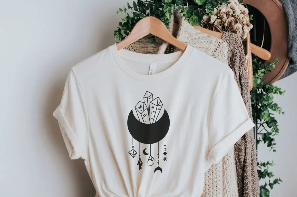 Camiseta Cristal y luna (imagen orientativa)