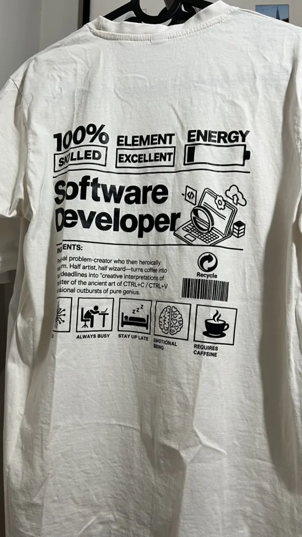 Camiseta Software developer