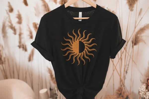 Camiseta Sol negra (imagen orientativa)