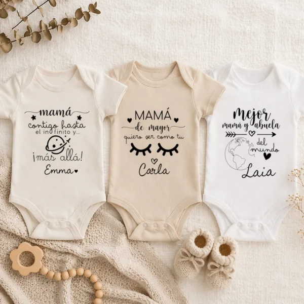 Bodies para mamá con nombre (imagen orientativa)