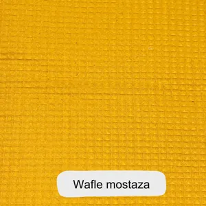 Tela waffle mostaza